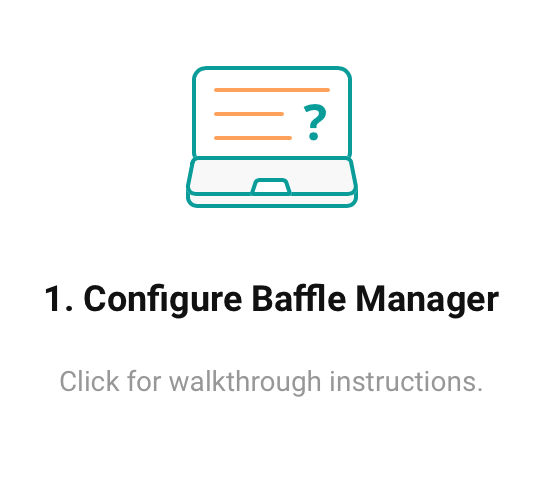 configure baffle manager