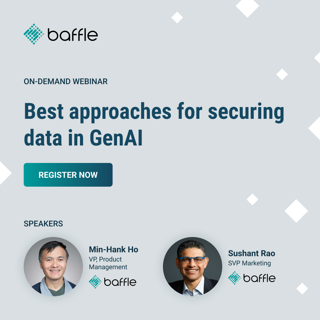 Data Tokenization, De-Identification, Database Encryption - Baffle